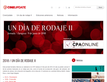 Tablet Screenshot of cineupdate.es